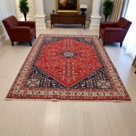   Covor Persan Abadeh 195x297 covor iranian înnodat manual pentru living