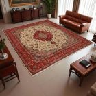 Covor iranian Yazd 212x241 Covor persan lucrat manual pentru living