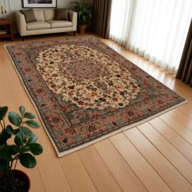   Covor iranian Yazd 195x257 Covor persan lucrat manual pentru living