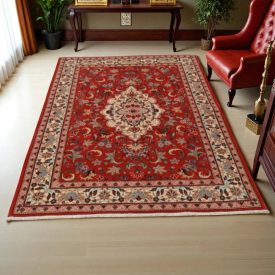  Covor iranian Yazd 138x195 Covor persan lucrat manual pentru living