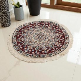 Covor rotund Nain 73x74 covor persan lucrat manual