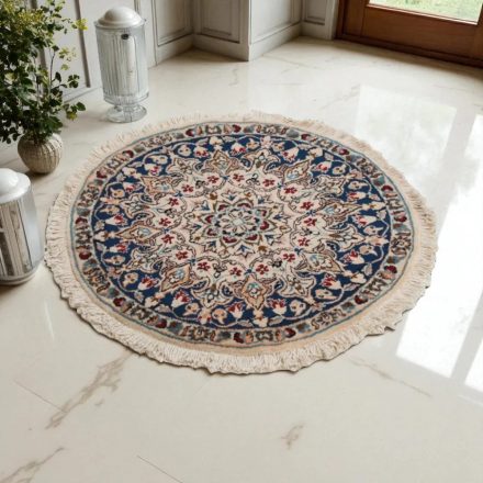 Covor rotund Nain 76x78 covor persan lucrat manual