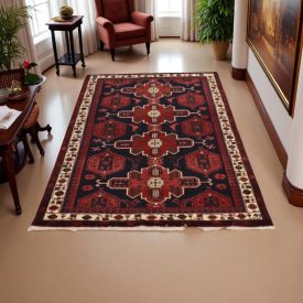   Covor Persan Abadeh 130x197 covor iranian înnodat manual pentru living