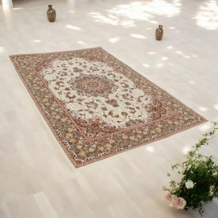 Covor Persan bej Medalion 60x90 covor acrilic de lux
