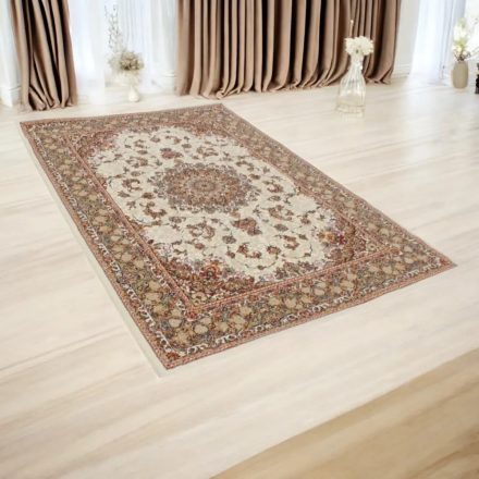 Covor Persan bej Medalion 80x120 covor acrilic de lux