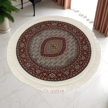Covor rotund cu model Mahi - bej 100x100
