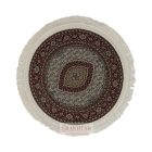 Covor rotund cu model Mahi - bej 100x100