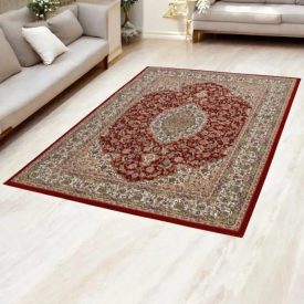   Covor persan Isfahan bordo 160x230 covor acrilic luxos pentru living