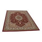 Covor persan burgundy Medalion 60x90 covor mecanic premium pentru living sau dormitor