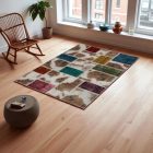 Design covor multicolor Patchwork 100x145 Covor de living