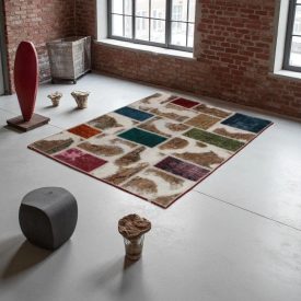 Design covor multicolor Patchwork 100x145 Covor de living