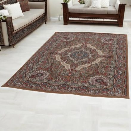Covor acrilic cu model Medalion - maro 160x230