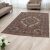 Covor acrilic cu model Medalion - maro 200x300