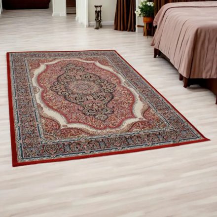 Covor acrilic cu model Medalion - bordo 140x200