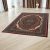 Covor acrilic cu model Medalion - bordo 80x120