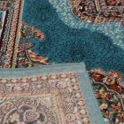 Covor persan Kerman albastru 200x300 covor de living de calitate din acrilic