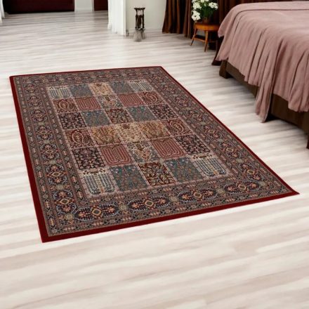 Covor acrilic cu model Kheshti - bordo 140x200