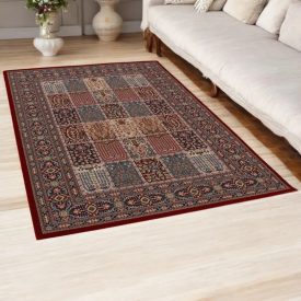 Covor acrilic cu model Kheshti - bordo 160x230