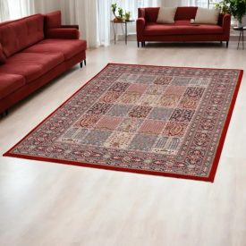 Covor acrilic cu model Kheshti - bordo 200x300