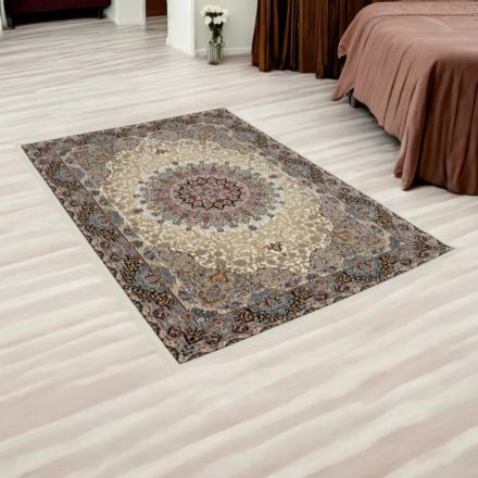 Covor persan Isfahan bej 140x200 covor acrilic de calitate superioară