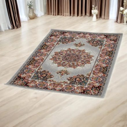 Covor persan Isfahan gri 80x120 covor exclusiv din acrilic
