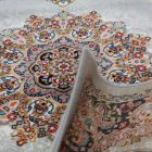 Covor persan Isfahan gri 80x120 covor exclusiv din acrilic