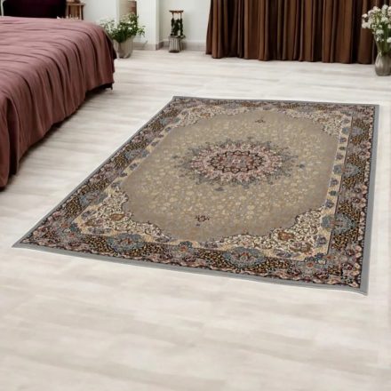 Covor Persan gri KERMAN 140x200 covor de lux pentru living sau dormitor