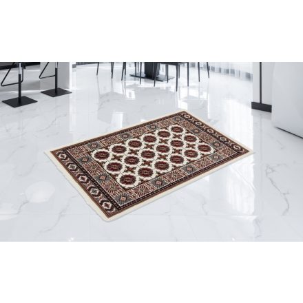 Covor persan bej Bokhara 80x120 covor mecanic calitate pentru living sau dormitor