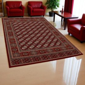 Covor acrilic cu model Bokhara - bordo 200x300