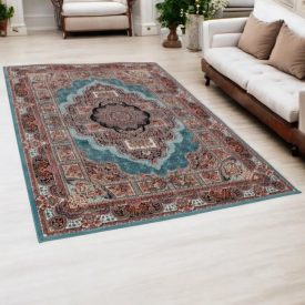 Covor acrilic cu model Tabriz - turcoaz 160x230
