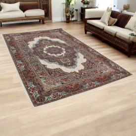 Covor acrilic cu model Tabriz - bej 160x230