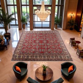 Covor mari Kazak 553x416 covor oriental lucrat manual