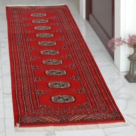 Covor traversa Bukhara 63x196 covor pakistanez lucrat manual pentru hol
