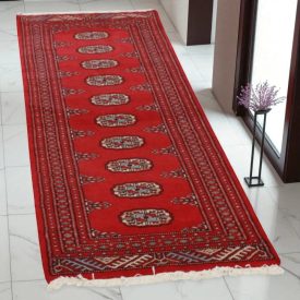 Covor traversa Bukhara 60x175 covor pakistanez lucrat manual pentru hol