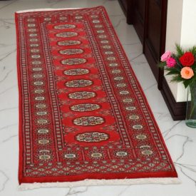 Covor traversa Bukhara 64x186 covor pakistanez lucrat manual pentru hol