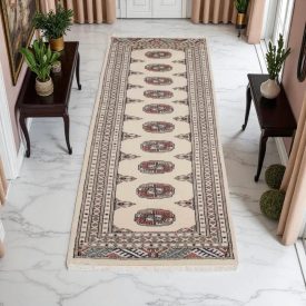 Covor traversa Bukhara 62x185 covor pakistanez lucrat manual pentru hol