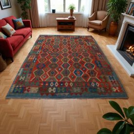Covor kilim Chobi 207x292 kilim din lână țesut manual