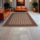 Covor mare oriental bej Jaldar 253x338 covor de living manual pakistanez