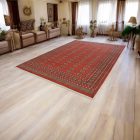 Covor mare oriental burgundy Bokhara 244x336 covor de living manual pakistanez