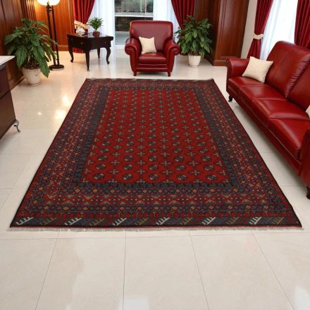 Covor afgan din lână Aqchai mauri 205x290 covor manual pentru living sau dormitor