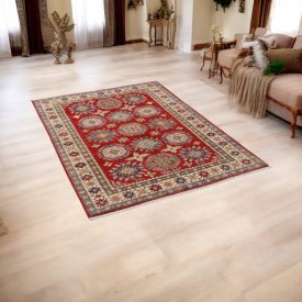 Covor afgan Kazak 124x170, lucrat manual