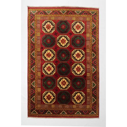 Covor oriental din lână burgundy Kargai 204x311 covor manual pentru living sau dormitor