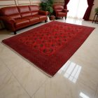 Covor mare Afgan burgundy Elephant Foot 300x404 covor lucrat manual pentru living