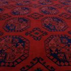 Covor mare Afgan burgundy Elephant Foot 300x404 covor lucrat manual pentru living