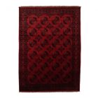 Covor afgan din lână burgundy Ersari 253x343 covor manual pentru living sau dormitor