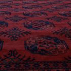 Covor afgan din lână burgundy Ersari 253x343 covor manual pentru living sau dormitor