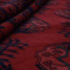 Covor afgan din lână burgundy Ersari 253x343 covor manual pentru living sau dormitor