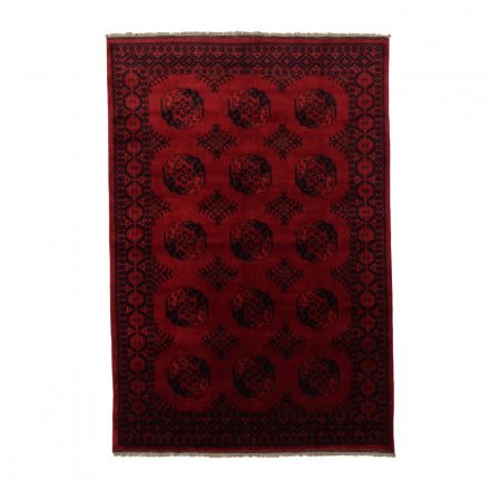 Covor afgan din lână burgundy Ersari 200x290 covor manual pentru living sau dormitor