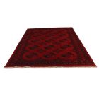Covor afgan din lână burgundy Ersari 202x294 covor manual pentru living sau dormitor