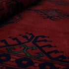 Covor afgan din lână burgundy Ersari 202x294 covor manual pentru living sau dormitor